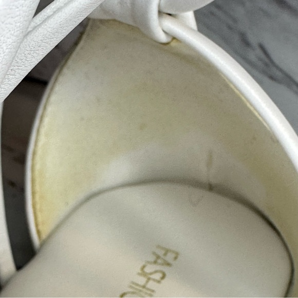 Wrap Up Square Toe Flat Sandals – Braided Toe Strap, Square Toe – White – Size 8 - Picture 10 of 14